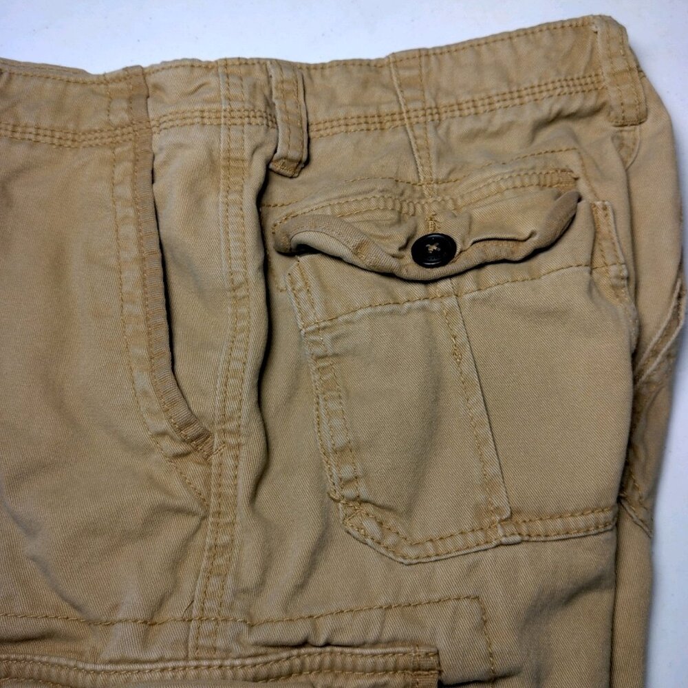 Aeropostale Cargo Shorts Men Size 30 Brown Cotton Classic - Picture 9 of 14